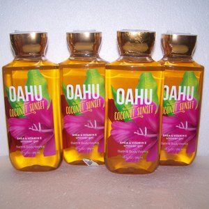Bath & Body Works Oahu Coconut Sunset Shower Gel Lot